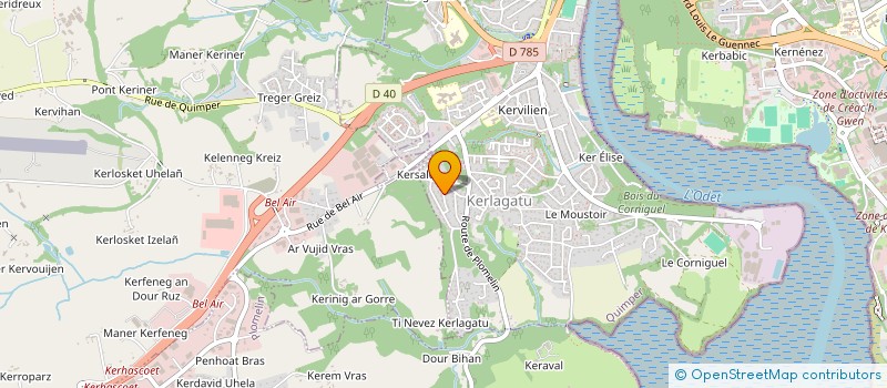 localisation de l'entreprise SARL OBJECTIF REVETEMENT à QUIMPER