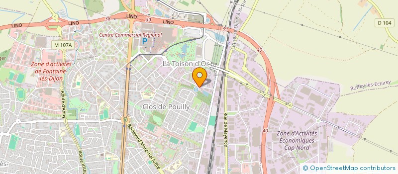 localisation de l'entreprise SARL OBSERVEUR  DIJON