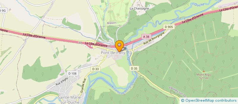 localisation de l'entreprise SARL OC2D  SAINTE-MARIE-SUR-OUCHE