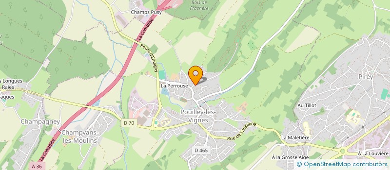 localisation de l'entreprise SARL OCCITANY AUTO  POUILLEY-LES-VIGNES