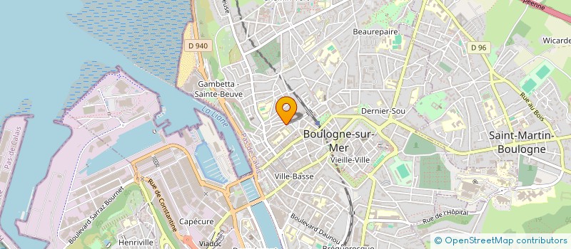 localisation de l'entreprise SARL OCEANE  BOULOGNE-SUR-MER