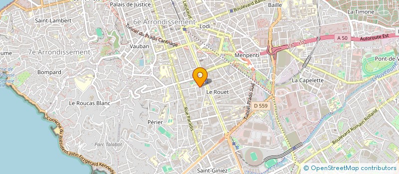 localisation de l'entreprise SARL OCEANIS FINANCES à MARSEILLE