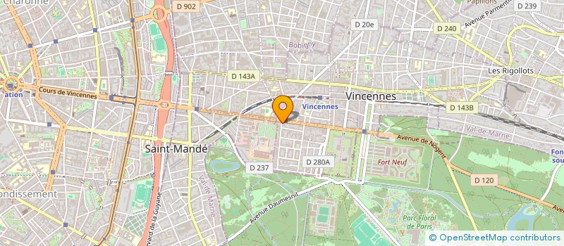 localisation de l'entreprise SARL OCTAVE à VINCENNES