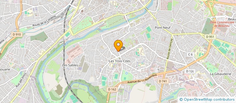 localisation de l'entreprise SARL  ODENTI  POITIERS