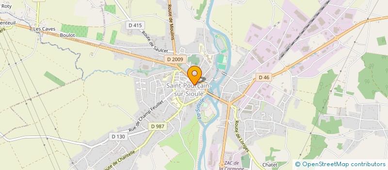 localisation de l'entreprise SARL ODILE BARNAUD à SAINT-POURCAIN-SUR-SIOULE