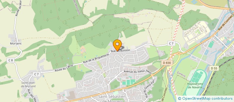 localisation de l'entreprise SARL OFFICE DE GESTION INFORMATIQUE  SAINT-SEBASTIEN-DE-MORSENT