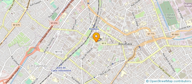 localisation de l'entreprise SARL OK COMMERCE  ROUBAIX