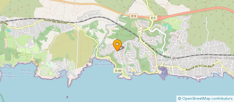 localisation de l'entreprise SARL OLBIA  SAUSSET-LES-PINS