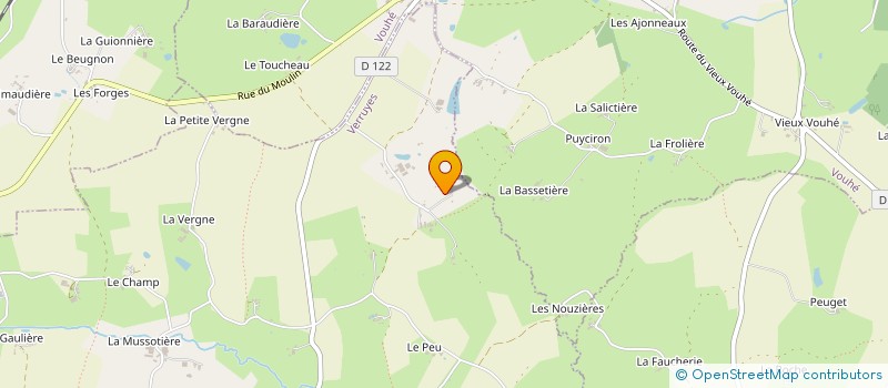 localisation de l'entreprise SARL OLC MENUISERIE  VERRUYES