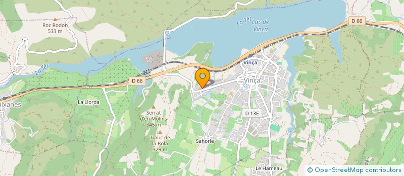 localisation de l'entreprise SARL OLF'I  VINCA