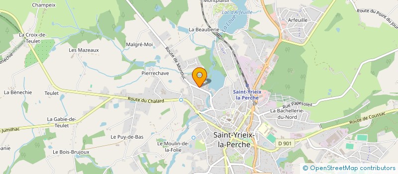 localisation de l'entreprise SARL OLIMPE à SAINT-YRIEIX-LA-PERCHE