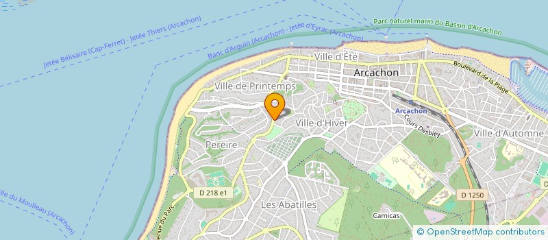 localisation de l'entreprise SARL OLIVE à ARCACHON