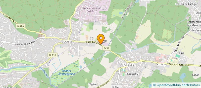 localisation de l'entreprise SARL OLIVIER à SOORTS-HOSSEGOR