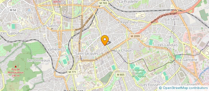 localisation de l'entreprise SARL OLIVIER MARTIN à CLERMONT-FERRAND