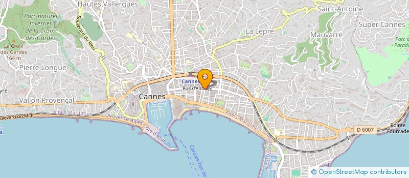 localisation de l'entreprise SARL OLIVIER SHOW à CANNES