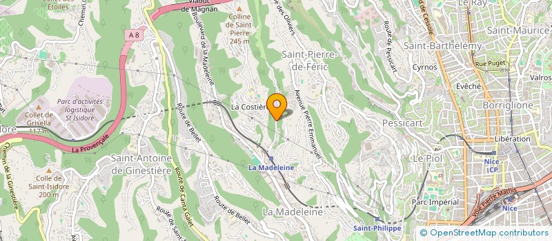 localisation de l'entreprise SARL OLIVIERO  NICE