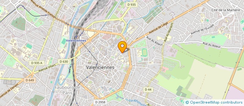 localisation de l'entreprise SARL OMEGA à VALENCIENNES