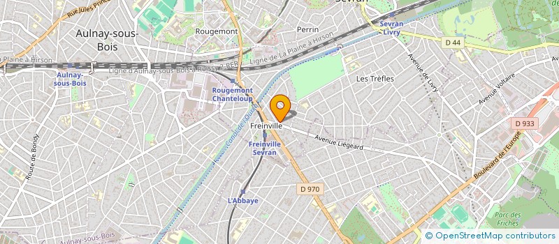 localisation de l'entreprise SARL OMEGA BAT  SEVRAN