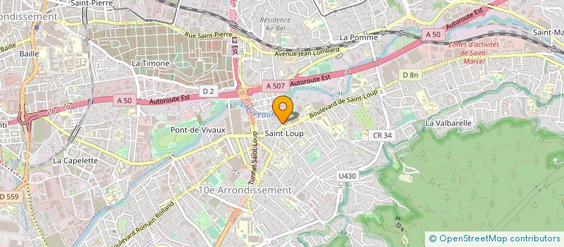 localisation de l'entreprise SARL OMNIUM TRAVAUX SUD à MARSEILLE
