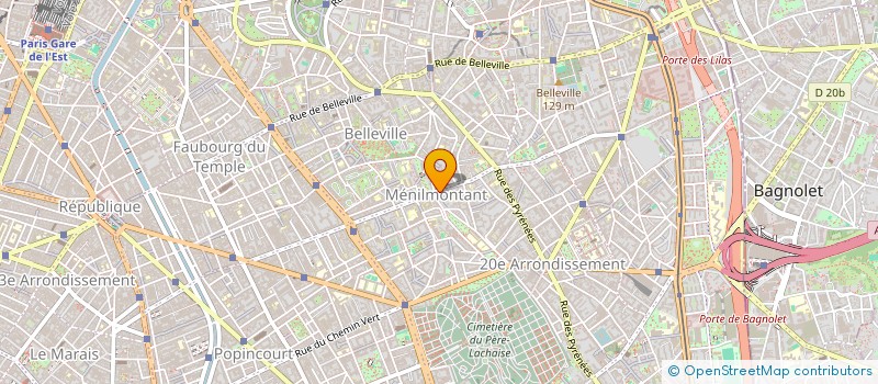 localisation de l'entreprise SARL ONEBAT  PARIS