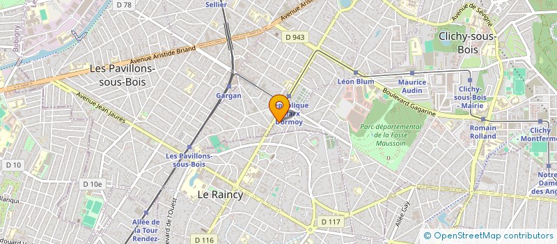 localisation de l'entreprise SARL ONI à CLICHY-SOUS-BOIS