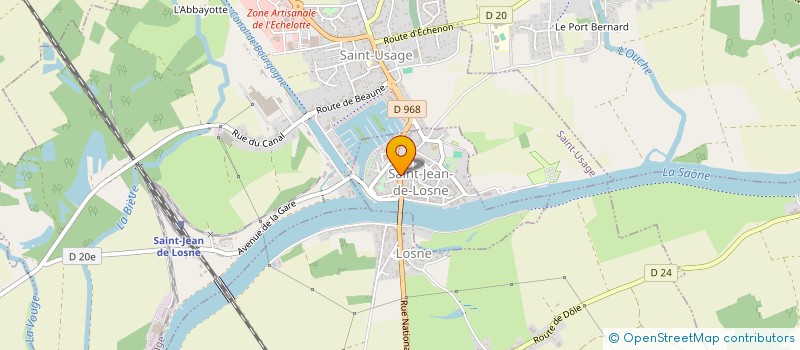 localisation de l'entreprise SARL OP GRAPHIQUE à SAINT-JEAN-DE-LOSNE