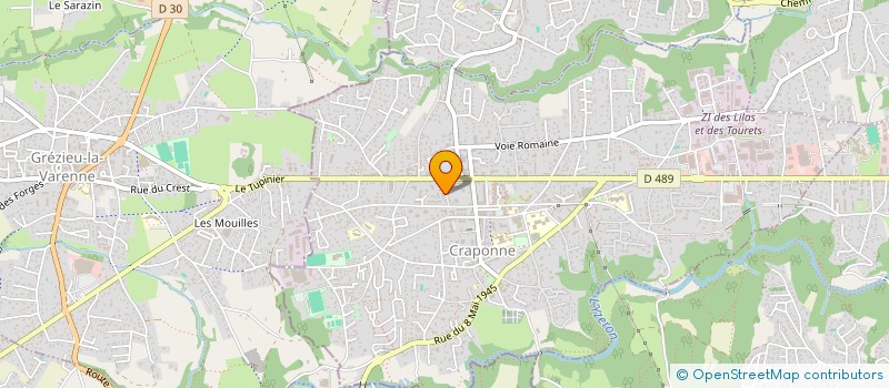 localisation de l'entreprise SARL OPALE  CRAPONNE