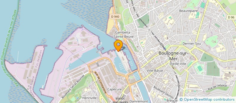 localisation de l'entreprise SARL OPALE SHIP MANAGEMENT à BOULOGNE-SUR-MER