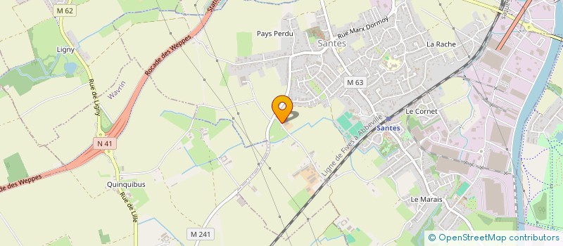 localisation de l'entreprise SARL OPALINE SANTOISE  SANTES