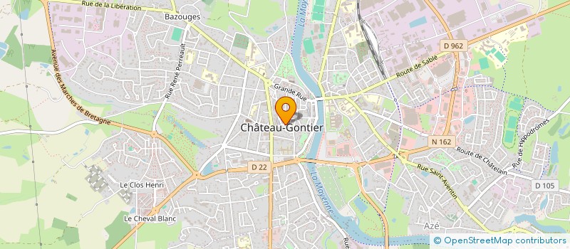 localisation de l'entreprise SARL OPHALBAN à CHATEAU-GONTIER-SUR-MAYENNE