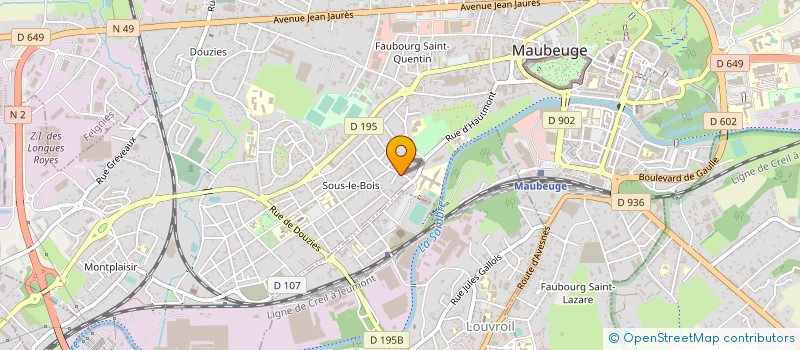 localisation de l'entreprise SARL OPK  MAUBEUGE