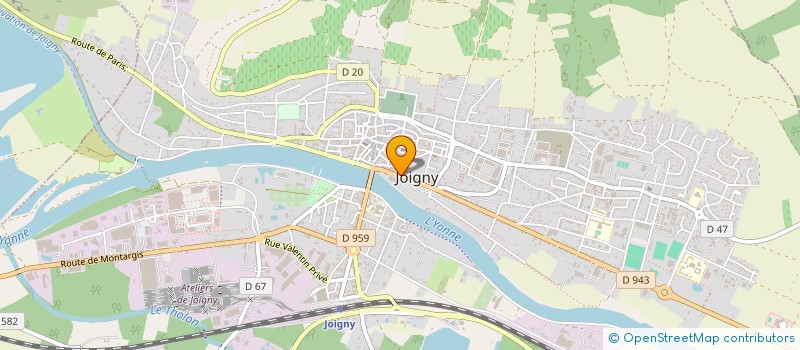 localisation de l'entreprise SARL OPTALINE à JOIGNY
