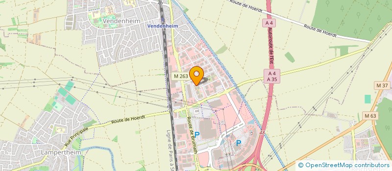 localisation de l'entreprise SARL OPTICA à VENDENHEIM