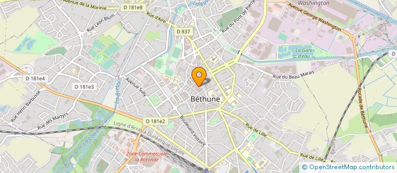 localisation de l'entreprise SARL OPTIDEL à BETHUNE