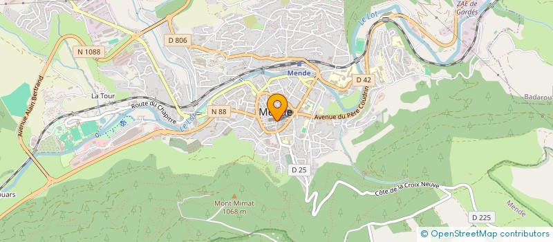 localisation de l'entreprise SARL OPTIMENDE  MENDE