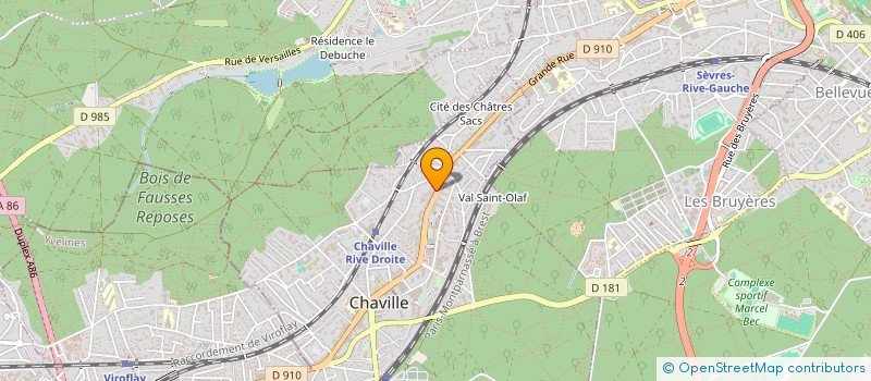 localisation de l'entreprise SARL OPTIQUE 704 à CHAVILLE