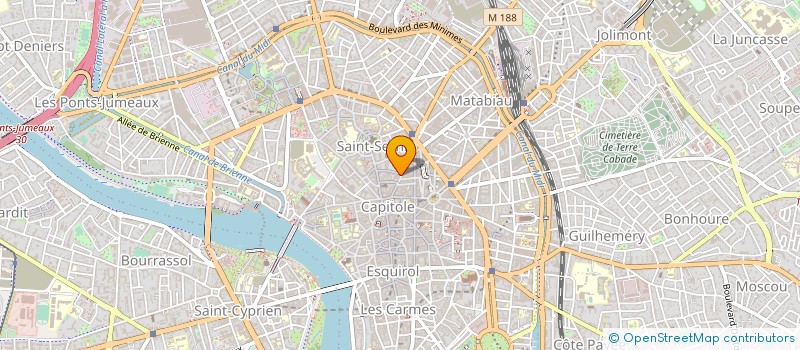 localisation de l'entreprise SARL OPTIQUE BERNARD DANDIEU  TOULOUSE