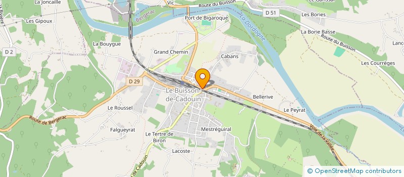 localisation de l'entreprise SARL OPTIQUE BEYSSEY  LE BUISSON-DE-CADOUIN