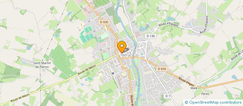 localisation de l'entreprise SARL OPTIQUE BUFAUMENE MILLAT à NERAC