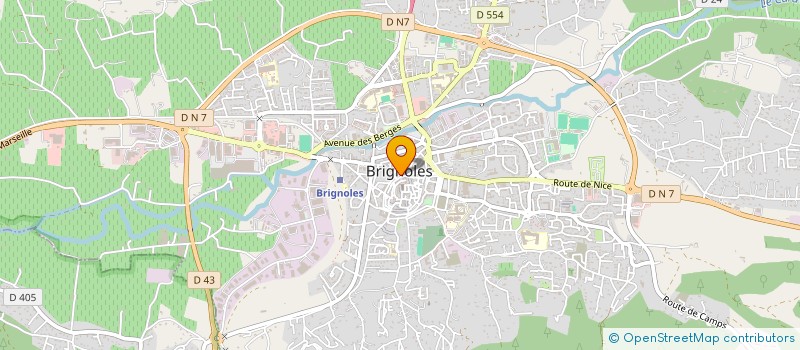 localisation de l'entreprise SARL OPTIQUE CARAMY à BRIGNOLES