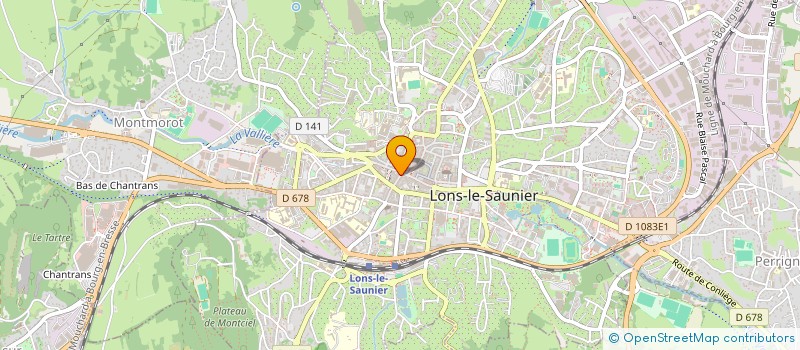 localisation de l'entreprise SARL OPTIQUE CARRET à LONS-LE-SAUNIER