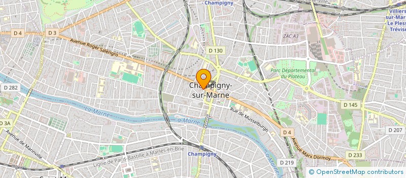 localisation de l'entreprise SARL OPTIQUE DE LA MAIRIE à CHAMPIGNY-SUR-MARNE