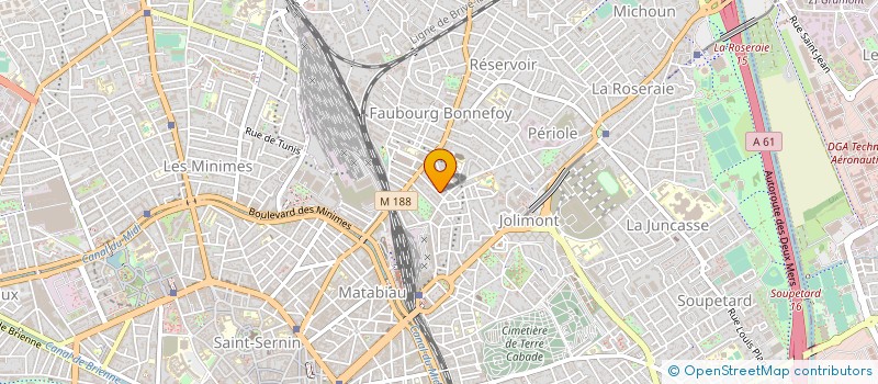 localisation de l'entreprise SARL OPTIQUE DE LA ROSERAIE  TOULOUSE