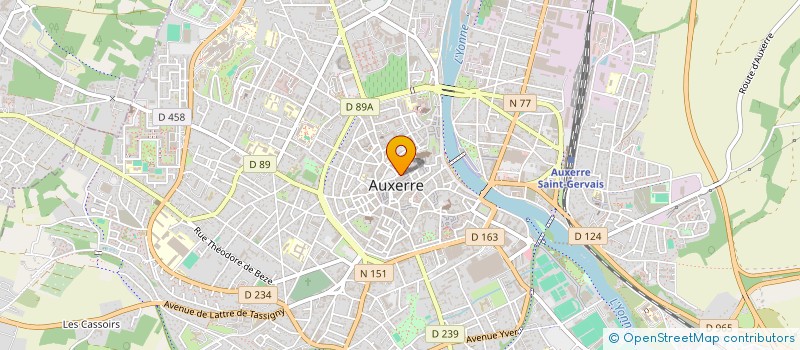localisation de l'entreprise SARL OPTIQUE DES CORDELIERS à AUXERRE