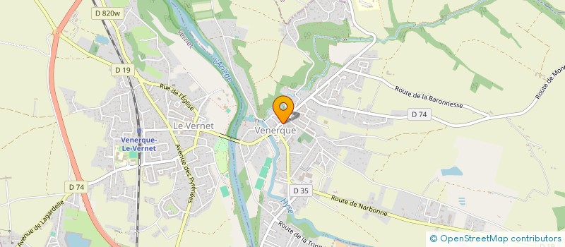 localisation de l'entreprise SARL OPTIQUE DU VERNET à VENERQUE