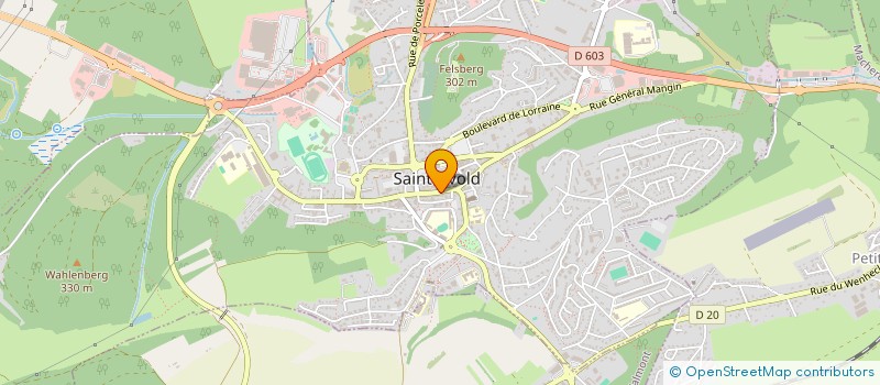 localisation de l'entreprise SARL OPTIQUE ET TRADITION à SAINT-AVOLD