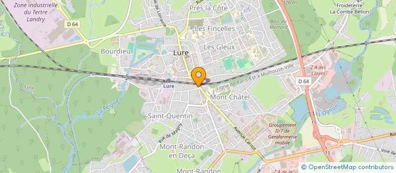 localisation de l'entreprise SARL OPTIQUE FRANC-COMTOISE à LURE