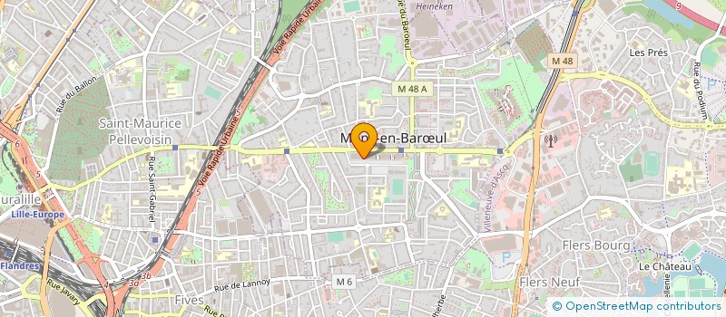 localisation de l'entreprise SARL OPTIQUE GUERRIEN à MONS-EN-BARŒUL