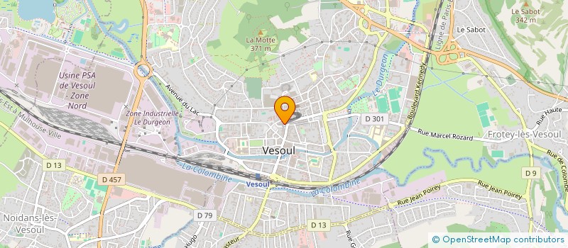 localisation de l'entreprise SARL OPTIQUE LACROIX à VESOUL