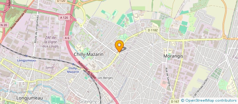 localisation de l'entreprise SARL OPTIQUE MONTEIRO à CHILLY-MAZARIN
